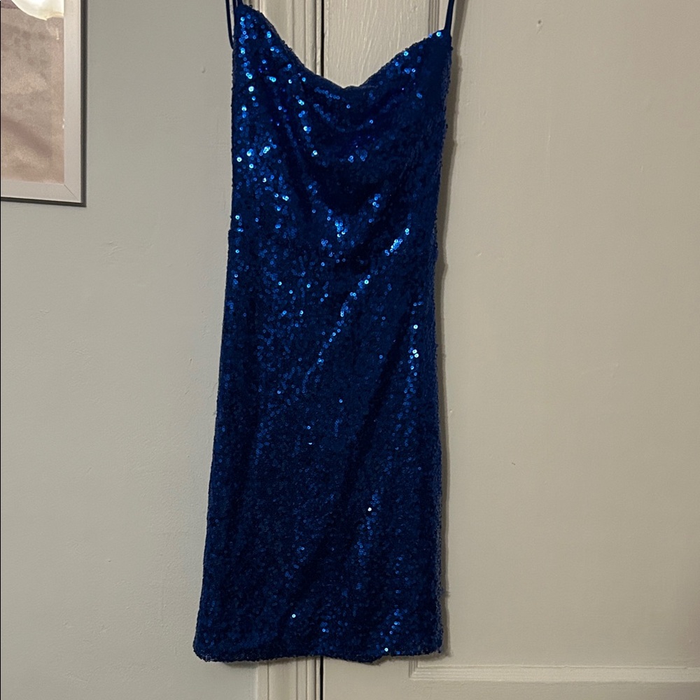 Lucy in the Sky Blue Sequin Dress